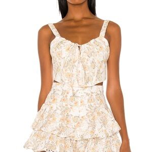 Bardot Broderie Corset Top size S worn once